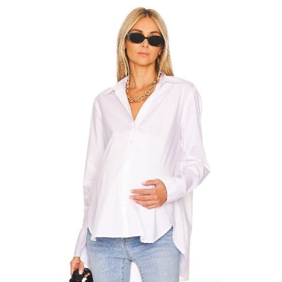 NWOT Hatch The Classic Button Down Maternity Shirt-sz 1 (Small) - Picture 2 of 10
